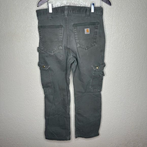 Carhartt Green RipStop Pants Moss Green 32x30 - Picture 5 of 7